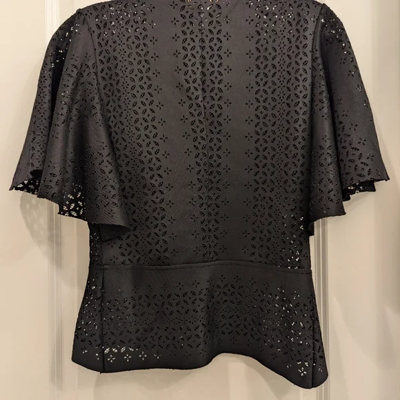 MARC BOUWER zip up flare sleeve top - Picture 9 of 10